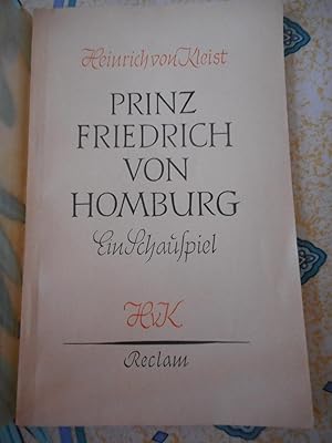 Seller image for Prinz Friedrich von Homburg - Eine Schauspiel for sale by Frederic Delbos