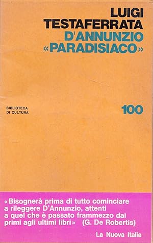 Immagine del venditore per D'Annunzio "Paradisiaco" venduto da Messinissa libri