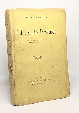 Choix de poèmes avec une préface d'Albert Heumann une bibliographie et un portrait - 23e édition