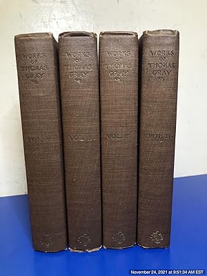 Imagen del vendedor de The Works of Thomas Gray in Prose and Verse (Four Volumes) a la venta por Redux Books
