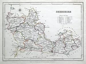 Antique Map BERKSHIRE, Lewis, Original c1835