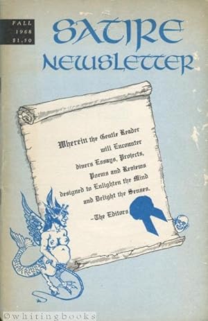 Image du vendeur pour Satire Newsletter, Volume VI, Number 1, Fall 1968 mis en vente par Whiting Books