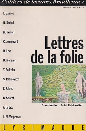 Seller image for Lettres de la folie for sale by PRISCA