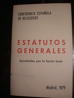 Imagen del vendedor de Conferencia Espaola de Religiosos. Estatutos Generales aprobados por la Santa Sede a la venta por Librera Antonio Azorn