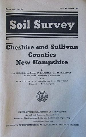 Seller image for Soil Survey - Cheshire and Sullivan Counties New Hampshire for sale by Moneyblows Books & Music
