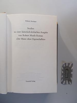 Studien zu einer historisch-kritischen Ausgabe von Robert Musils Roman "Der Mann ohne Eigenschaft...