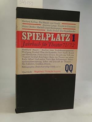 Seller image for Spielplatz 1. Jahrbuch fr Theater 71/72. for sale by ANTIQUARIAT Franke BRUDDENBOOKS