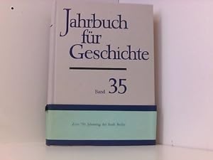 Seller image for Jahrbuch fr Geschichte - Band 35. Studien zur Geschichte Berlins. for sale by Book Broker