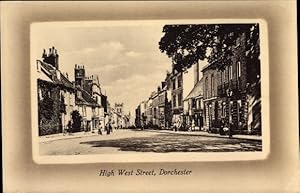 Passepartout Ansichtskarte / Postkarte Dorchester Grafschaft Dorset South West England, High West...
