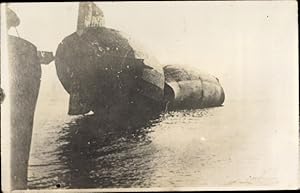Foto Ansichtskarte / Postkarte Luftschiff Z II, gesunkener Zeppelin, LZ 5