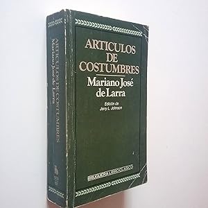 Seller image for Artculos de costumbres for sale by MAUTALOS LIBRERA