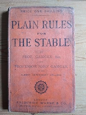 Plain Rules For The Stable