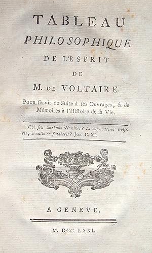 Recueil de 6 textes sur Voltaire.