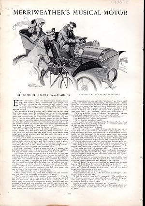 Imagen del vendedor de PRINT: "Merriweather's Musical Motor":.short Story w/engravings from Harper's Weekly, March 16, 1907 a la venta por Dorley House Books, Inc.