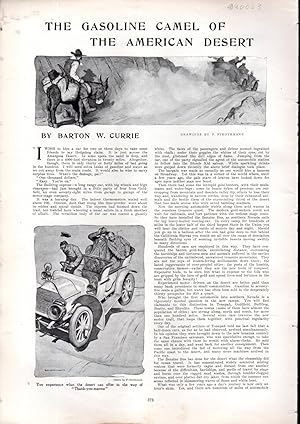 Bild des Verkufers fr PRINT: "The Gasoline Camel of the American Desert ".essay & engravings from Harper's Weekly, March 16, 1907 zum Verkauf von Dorley House Books, Inc.