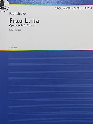 Image du vendeur pour LINCKE Paul Frau Luna Oprette Chant Piano mis en vente par partitions-anciennes