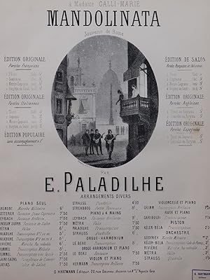 Seller image for PALADILHE E. Mandolinata Piano ca1890 for sale by partitions-anciennes