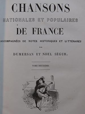 Image du vendeur pour DUMERSAN SGUR Chansons Nationales et Populaires de France ca1850 mis en vente par partitions-anciennes