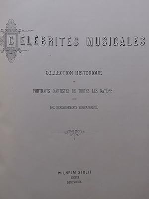 Célébrités Musicales Collection Historique de Portraits d'Artistes 1882