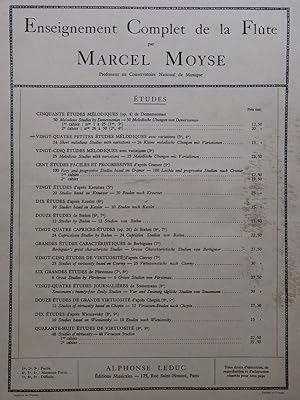 Immagine del venditore per MOYSE Marcel Vingt Quatre Petites Etudes Mlodiques Flte 1951 venduto da partitions-anciennes