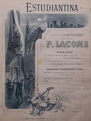 Seller image for LACOME P. Estudiantina Piano ca1883 for sale by partitions-anciennes