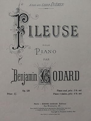 Imagen del vendedor de GODARD Benjamin Fileuse Piano ca1905 a la venta por partitions-anciennes