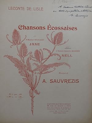 Seller image for SAUVREZIS Alice Nell Chanson cossaise Ddicace Chant Piano 1934 for sale by partitions-anciennes