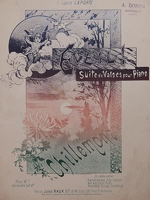 Seller image for CHILLEMONT Eveil ! Suite de Valses Piano for sale by partitions-anciennes