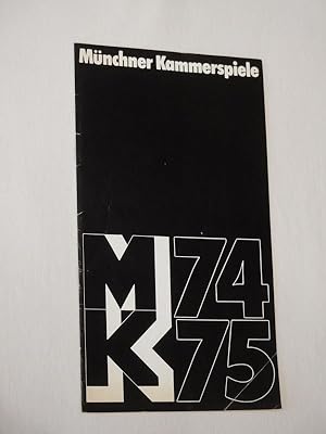 Imagen del vendedor de Programmheft 8 Mnchner Kammerspiele Schauspielhaus 1974/75. DIE MUTTER von Witkiewicz. Insz.: Jerzy Jarocki, Bhnenbild/ Kostme: Krystyna Zachwatowicz, Musik: Stanislav Radwan. Mit Maria Nicklisch, Knut Koch, Johanna Mertinz, Barbara Gallauner, Hans Musus, Milia Fgen, Christiane Hammacher, Dieter Rupp a la venta por Fast alles Theater! Antiquariat fr die darstellenden Knste