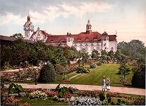 Polen, Kolberg. Strandschloss und Rosengarten.