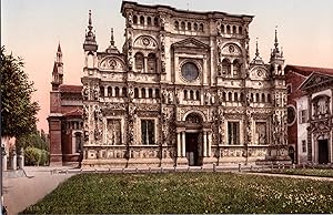 Italia, Milano. Certosa di Pavia. Facciata.