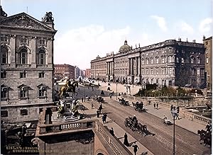 Deutschland, Berlin. Kurfürsten-Brücke und königliches Schloss.