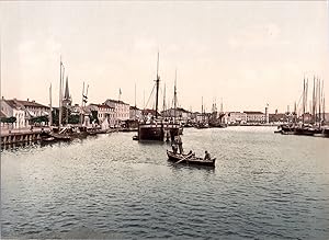 Polen, Swinemünde. Binnenhafen. (POLOGNE)