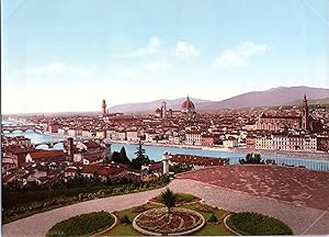 Italia, Firenze. Panorama della Città, vista da S. Miniato al Monte.
