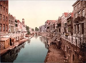 Nederland, Utrecht. Oude Gracht Viehbrug.