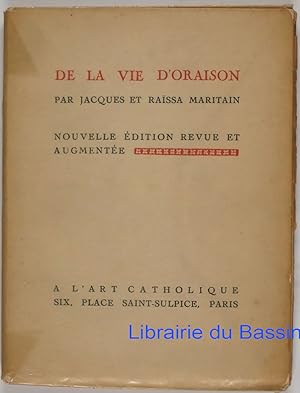 Image du vendeur pour De la vie d'Oraison mis en vente par Librairie du Bassin