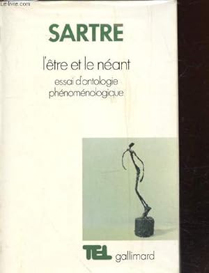 Bild des Verkufers fr L'tre et le nant : Essai d'ontologie phnomnologique zum Verkauf von Le-Livre