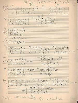 Collection of Two-Part Melodies - Autograph Music Manuscript