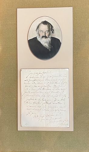 Autograph Letter to Felix Hecht - "The wine and I both arrived here yesterday"