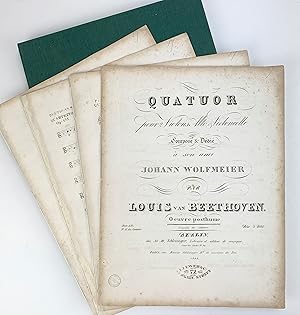 Quatuor pour 2 Violons Alto & Violoncelle Composé & dédié à son ami Johann Wolfmeier. Oeuvre post...