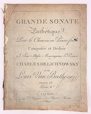 Grande Sonate Pathetique Pour le Clavecin ou Piano-forte.Oeuvre 13.