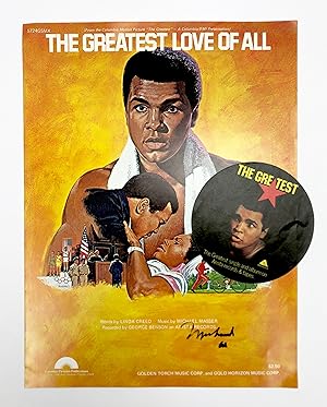 "The Greatest Love of All" - Signed Sheet Music