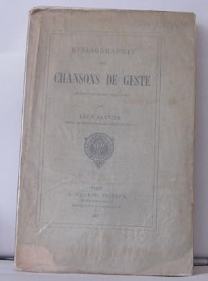 Imagen del vendedor de Bibliographie des chansons de geste complme t des popes franaises a la venta por Librairie Albert-Etienne