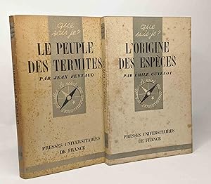 Image du vendeur pour L'origine des espces + Le peuple des termites --- 2 livres mis en vente par crealivres