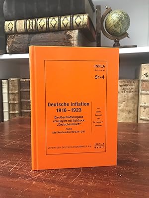 Deutsche Inflation 1916 - 1923. Die Abschiedsausgabe von Bayern mit Aufdruck "Deutsches Reich", T...