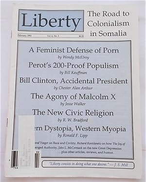 Imagen del vendedor de Liberty Vol. 6 No. 3 (February 1993) (Libertarian Magazine) a la venta por Bloomsbury Books