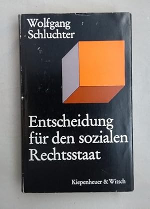 Entscheidung für den sozialen Rechtsstaat. Hermann Heller und die staatstheoretische Diskussion i...