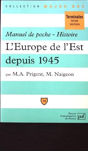 Bild des Verkufers fr L' Europe de l'est depuis 1945. zum Verkauf von books4less (Versandantiquariat Petra Gros GmbH & Co. KG)