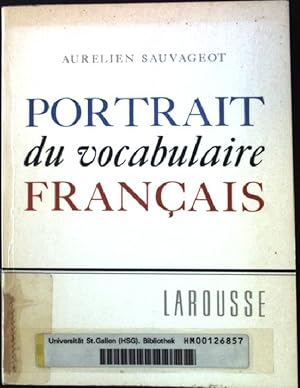 Seller image for Portrait du vocabulaire Francais. for sale by books4less (Versandantiquariat Petra Gros GmbH & Co. KG)