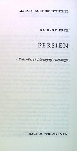 Bild des Verkufers fr Persien. Magnus Kulturgeschichte. zum Verkauf von books4less (Versandantiquariat Petra Gros GmbH & Co. KG)